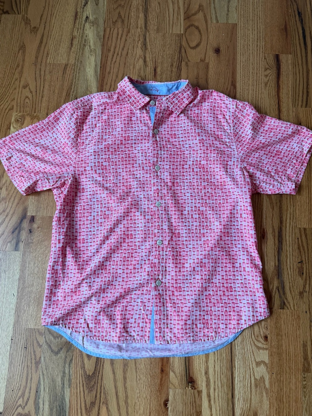 Tommy Bahama Coral Patterned Button-Up Shirt